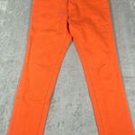 Abercrombie & Fitch Jeans Women 28x30 Orange Skinny Stretch Button Fly Hipster Photo 0