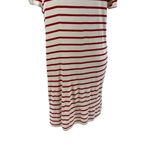 Amour Vert T-Shirt Dress Ivory Cream Red Stripe Jersey Short Sleeve Size Large Photo 9