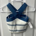 Babaton  Blue and White Striped Women's Top Photo 2