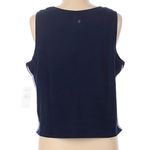 Splendid Cropped Tank Top Marled Peacoat Navy Blue Photo 5