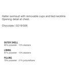 ZARA  halter swimsuit in brown NEW Photo 7