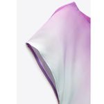 ZARA dress maxi satin bleach effect short sleeve tailored vacation summer Photo 4