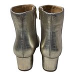 Comfortview Sidney Gold Bootie Boot Faux Croc Side Zip Size 8.5W Photo 3