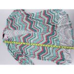 Shiela Rose Cardigan Sweater Sz L Chevron Colorful Artsy Fun Shawl Throw NWT Size L Photo 11