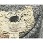 cupio Cowl Neck Sweater Grey Viscose Long Sleeve Tunic Size 1X Women's Photo 4