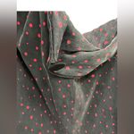 Betsey Johnson Vintage Y2K Black Red Polka Dot Rainbow Punk Grunge Silk Dress 4 Photo 7