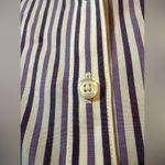 Brooks Brothers  Fitted Shirt All Supima Cotton Button Up Lavender Purple Stripe Photo 2