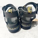 Dr. Martens NEW NWT Blaire Gunmetal Wild Croc Emboss Leather Sandals Size US 7 Photo 5