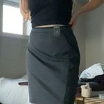 Knee Length Gray Pencil Skirt Size 6 Photo 0