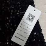 Lavetir Sequin One Shoulder Bodycon Mini Dress Prom Dance Size S‎ Black Photo 7