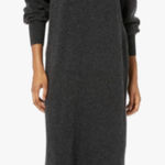 Lucky Brand  Womens Pointelle Midi Dress In Charcoal sz small Photo 0