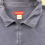 Unionbay Women's  Crop Top Long Sleeve Blue Shirt Size XL Juniors Blouse Photo 2