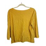 Habitat  Blouse Women's Size Medium Ribbed Office Business Yellow Photo 1
