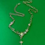 Moonstone Star Pendant Necklace for Men Women Streetwear Hip Hop Unisex Necklace Silver Photo 3