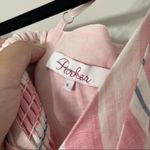 Parker bow linen dany striped fit n flare dress size 6 Photo 5