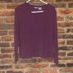 Spiegel Reflection by  Burgundy Long Sleeve T-Shirt Women's Size XL Photo 0