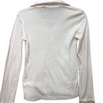 Vintage DKNY Jeans Y2K Shirt Satin‎ collar Size Small Cream White Photo 10
