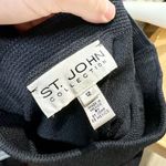 St. John  Pants Women Sz 12 Navy Blue Cotton Knit Wide Leg Relaxed Mid Rise Sweats Photo 6