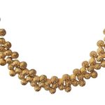 Vintage Gold Tone Textured Choker Necklace 1970s Photo 1