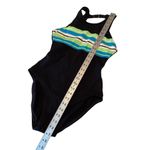 Vintage 70s Cole of California Bathing Suit Black Striped Mod MCM Movie Prop Size 6 Photo 9