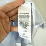 NWT Aritzia Sunday Best Martine Poplin Short Sleeve Mini Dress in Light Blue Photo 8