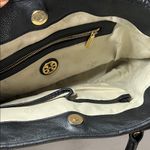 Tory Burch  Black Leather Shoulder Bag with Gold Accents Photo 2