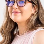 Francesca's Tortoise Blue Light Filter Round Glasses Photo 1