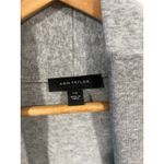 Ann Taylor Women’s Preppy Casual Long Open Cardigan Gray Black 2XL Business Photo 4