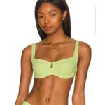l*space L* Camellia Bikini Top in Mojito Green Size Small Underwired NWT Photo 0