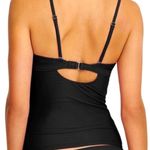Athleta  Black Bra Cup Halter Wrap Tankini Top Photo 1
