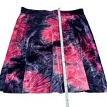 Velvet Tie Dye Skater Skirt Pink Purple Blue Flared A Photo 4