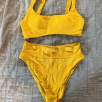 Aerie Yellow Swimsuit Set Photo 0