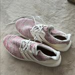 Adidas Women's Ultra Boost Pink and White Sneakers Photo 1