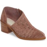 1. State  Shoes Womens Size 7.5M Pink Leather Booties Cutout Perforated IDDAH‎ Photo 1