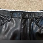 Abercrombie & Fitch NWT 90s Straight Ultra High Rise Vegan Leather Pant Size 26 Photo 12