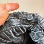 ZARA  Women’s High Rise Gray Black Denim Paper Bag Distressed Jean Shorts Size‎ 6 Photo 10