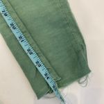 Mother The Shaker Chop Crop Hedge Green Pants Cotton Linen EUC Sz 27 Photo 15