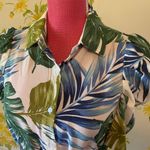 OVI Tropical Print Belted Shirt Dress Size S Photo 6