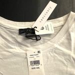 Sanctuary NWT Bridgerton Puff-Sleeve Mixed Media Tee Top Photo 4