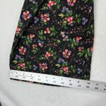 Hill House Winston Floral Print Wide Leg Pants Black Pink Blue XL Extra Large Photo 4