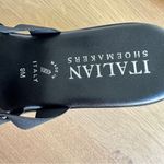 Italian Shoemakers  Black Wedge Slip On Sandal Sz 9M Silver Accent New Adalynn Photo 8