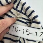 J.Crew Blazer Womens XS Navy White Stripe Maritime Knit Jacket Preppy Nautical Photo 4