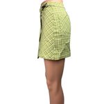 Urban Outfitters NWT Green Plaid Checkered Wrap Buckle Straight Mini Skirt Sz XS Photo 3