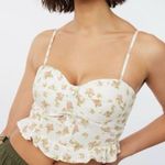 ZARA Sim & Sam NWT floral pink coquette roses bustier corset top Photo 0