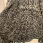 Knox Rose Black & Gray Goth XXL Fringed Cardigan. 1517 Photo 7