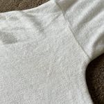 Three Dots  oversized drawstring metallic sweatshirt top Photo 5