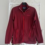 Patagonia Jacket Womens Medium Red Burgundy R1 Air Fleece Polartec Grid Full Zip Photo 0