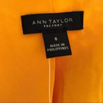 Ann Taylor  Factory goldenrod yellow lace crochet open blazer jacket 8 NWT Photo 5