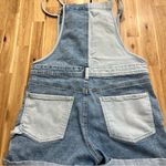 Celebrity Pink  Two-Tone Denim Overall Shorts Juniors L (11–13) Photo 6
