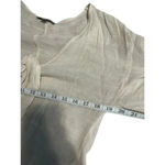 FAVLUX  Front Tie Blouse Size Large Cream Sheer Cottage Core Lagen Look Photo 5